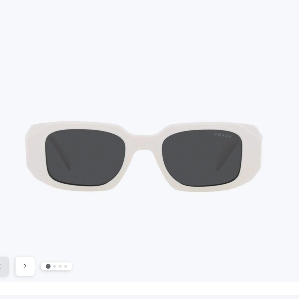 Prada PR 17WS Sunglasses — Talc/White Acetate - Picture 4 of 9